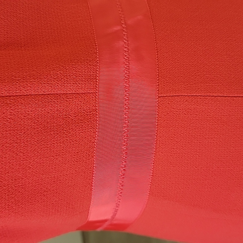 J.Crew red orange ribbon waist dress size 2 - Picture 2 of 6